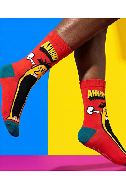 Katia&Bony Unisex Pop Art Angry Socks