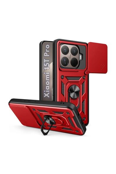 HANPORIUM حافظة متوافقة مع هاتف Mi 15T Pro - غطاء خارجي مدرع للحماية الإضافية...