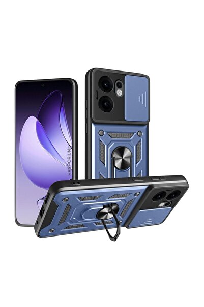 HANPORIUM حافظة متوافقة مع هاتف أوبو رينو 13F 5G - غطاء خارجي مدرع مع حامل حل...