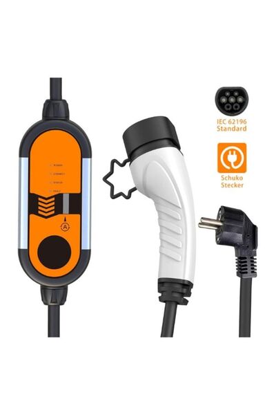 GÜMRÜK BEY Feyree EV AC Mode2 3.5 KW 16A Taşınabilir Elektrikli Araç Şarj İst...