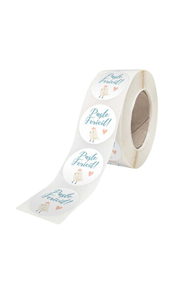 Papette Rola 500 Stickere/Etichete autoadezive Model Paște Soft Spring Eggs 2...