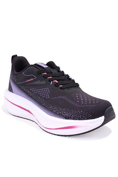 Kinetix Vitality Tx W Black Lilac Orthopedic Casual Women's Sports Shoes