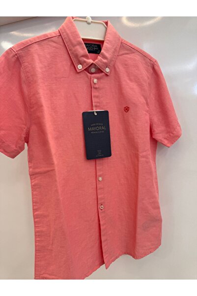 MAYORAL Men's Basic Shirt Short Sleeve