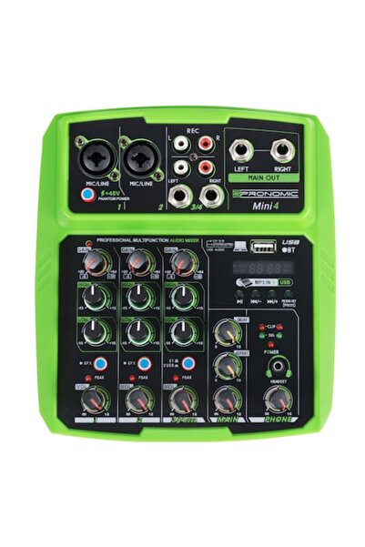 Pronomic Mixer USB Mini4 cu 4 canale, Mp3, Bluetooth