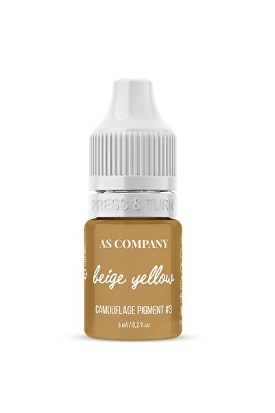 AS COMPANY Beige Yellow 6 ml KAMUFLAJ PİGMENT