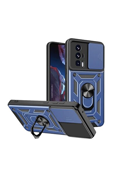 HANPORIUM حافظة تانك متوافقة مع هاتف Poco F5 Pro - غطاء خارجي مدرع للحماية ال...