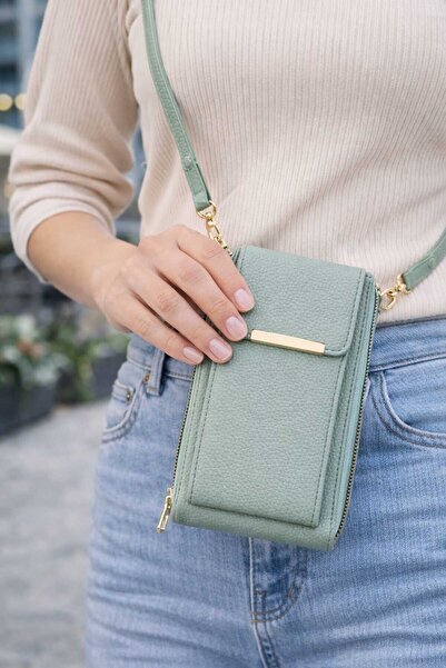 ELAN Kadın Çanta Cüzdan Çapraz Askılı Ayarlanabilir Lüx Çok Kullanışlı Omuz Ç...