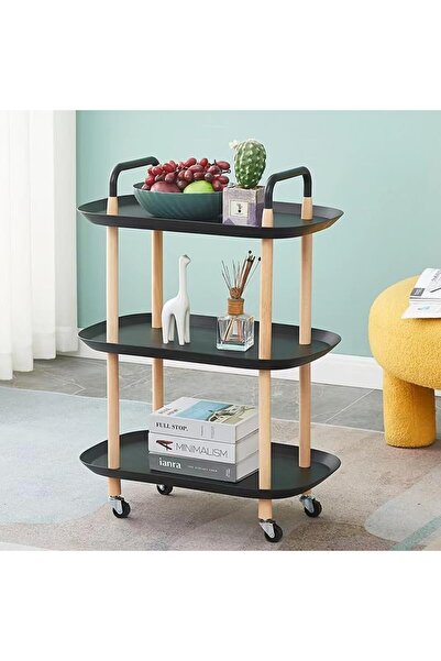 co arma عربة تخزين دوارة ومتحركة متعددة الوظائف بمقبض وعجلات قابلة للقفل لأدو...