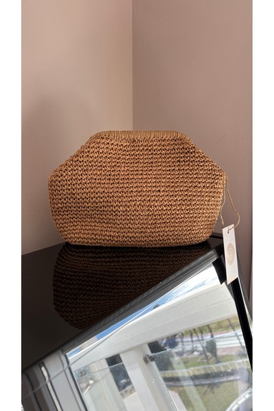 PeriStore Peridesign Hasır El Örmesi Portföy Çanta 28x20 cm Orta boy Aynı Gün...