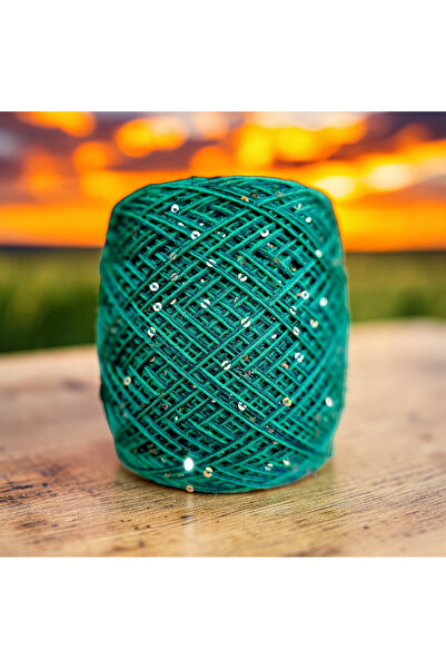 Kırlangıç قطن خيط حياكة يدوي بتصميم مزيج من القطن والترتر 160 جرام