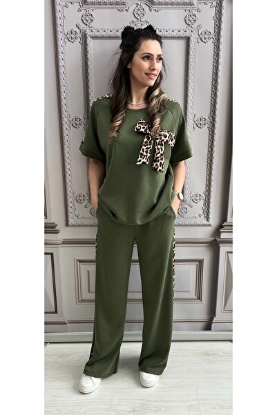 styleFlex Women's tracksuit made of elastic viscose, with applied bow and ani...