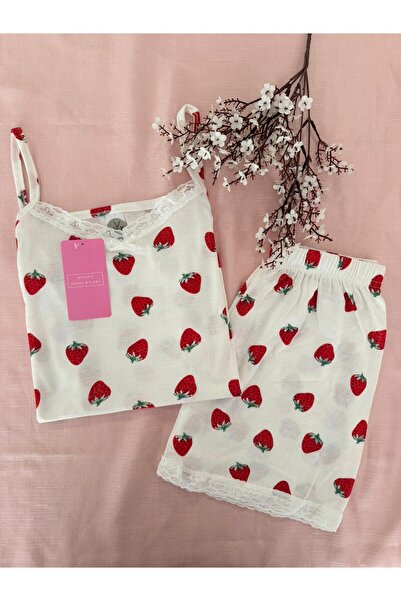 MH Moony Homewears Σετ πιτζάμες Çilek Mom Summer Soft με σορτς