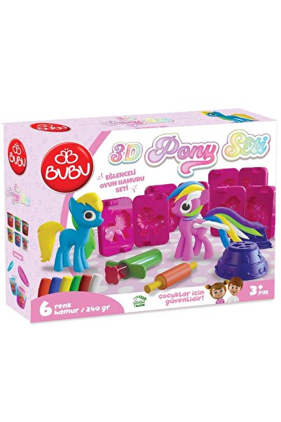 Genel Markalar 3d Unicorn Oyun Hamuru Kalıbı Ve 6 Renk Oyun Hamuru Set