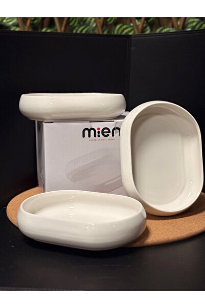 MİEN 4-Piece Porcelain Decorative Plate Presentation Set