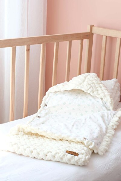 Bugula Portbebe Bebekler için 0-12M Beyaz Unisex Yenidoğan Uyku Tulumu Pamuk ...