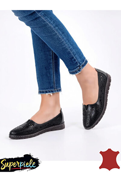 ANGEL BLUE Women 'Ballet Flats made of soft Genuine Leather with a flexible l...