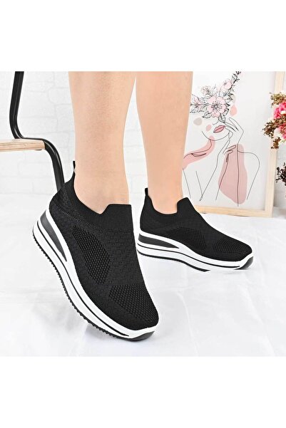 Tmall Pantofi sport pentru femei, material textil, D1492, negru