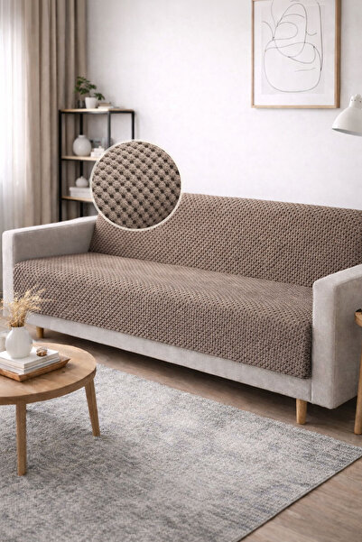 Nihai Ev Isabelle Kabartmalı Yumuşak Dört Mevsimlik Kaymaz Süngerli Premium Ç...