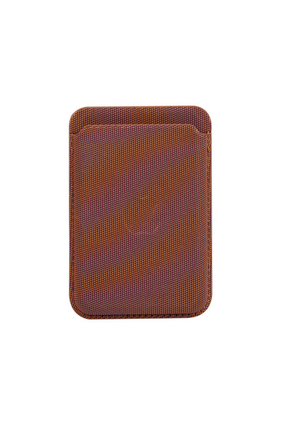 DUKKANCASE Phone Back Cover Brown Tech Woven Magsafe Card Holder Dk422