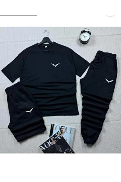 QAST GİYİM SANATI Unisex Sports Summer Tracksuit Combination Kartal Printed