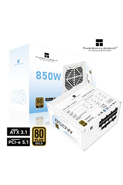 ThermalRight TR-KG850 850 Gold 80+ modular PSU, ATX 3.1 - White