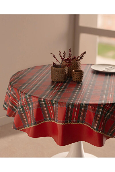 Madame Coco Andray Pvc Table Cloth - Red - 140 cm
