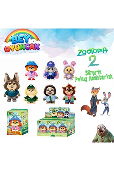 Zootopic ZOOTOPİA 2.NESİL PELUŞ ANAHTARLIK