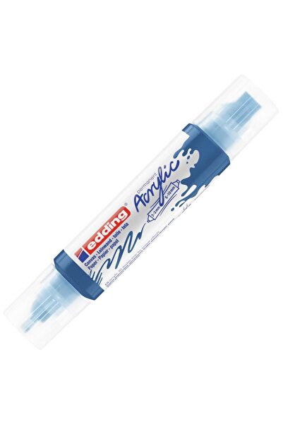 Edding 5400 طبقة مزدوجة ثلاثية الأبعاد من الأكريليك - أزرق أنزر - 2 رأس مقاس ...