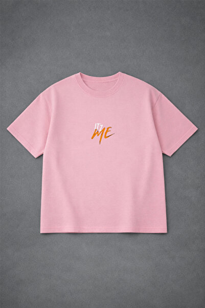 VODEXA Tricou oversize unisex ITZ ME, imprimat, 100% bumbac, croială conforta...