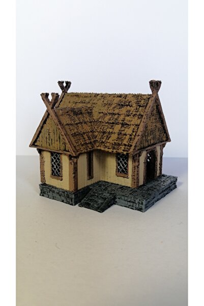 3D Baskı Minyatür 10*7*7.5 CM Bohem Bungalov Ev-Teraryum Diorama Maket Minyatür Objeler