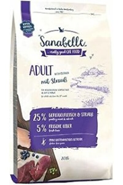 Sanabelle bosch Evcil Hayvan Yemi Yetişkin Devekuşu ile Her Irktan Yetişkin K...