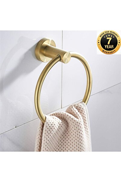 OEM Banyo Tuvalet Mat Gold Daire Havluluk Yeni Askı Tarz Stil 7 Yıl Garantili...