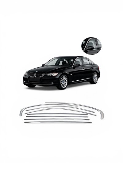 Harphour Bmw E90 (2005-2012) Uyumlu Krom Cam Çerçeve 8 Parça Tam Tur Paslanma...