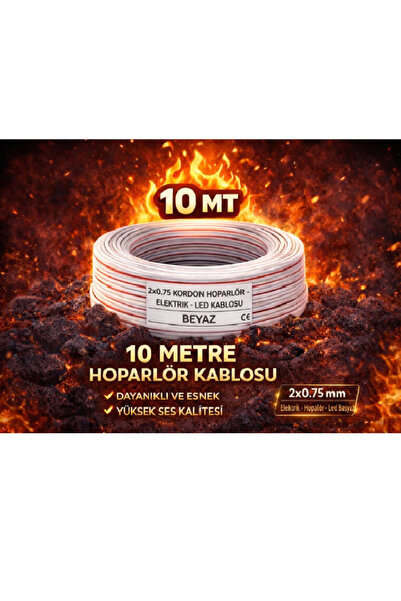 Kardelen 10mt Elektrik - LED - Hoparlör Kablosu 2x0.75 mm – Dayanıklı ve Esne...