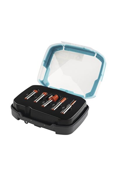 Wolfcraft Set freze lemn drepte pentru caneluri & raionat Ø5-20 mm, prindere ...