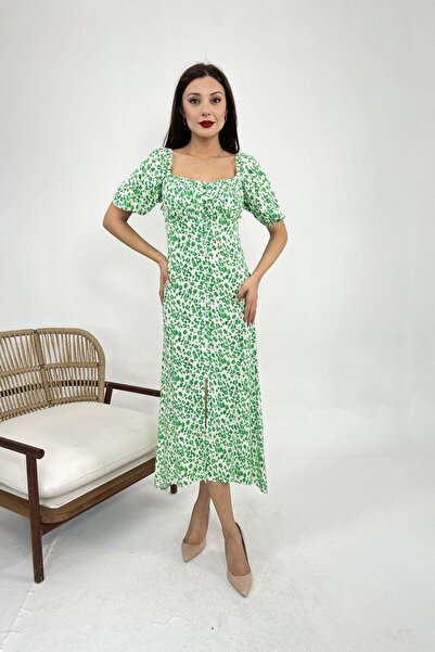 Hiccup JANES Φόρεμα μίντι με τετράγωνο λαιμόκοψη Με σχέδιο