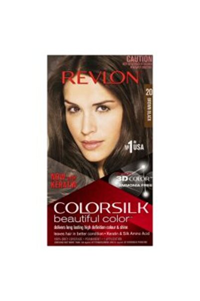 Revlon ColorSilk Beautiful Hair Color 20 Brown Black