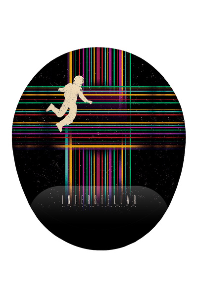 iyi fikirler Yıldızlararası interstellar Bilek Destekli Mouse Pad Ergonomik K...