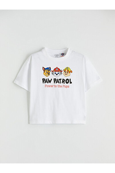 LC Waikiki LCW Kids Beyaz Paw Patrol Baskılı Erkek Çocuk Tişört Ve Şort