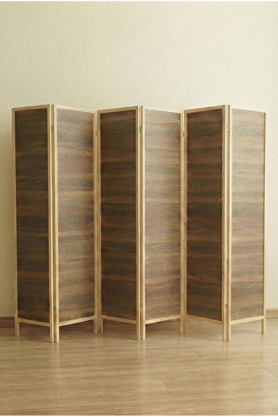 Vovikon Ahşap 6 Kanat MDF Katlanır Oda Ayırıcı Paravan Seperatör