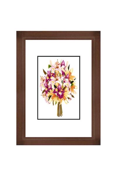 Nasticom Classic wooden photo frame, 15 x 20 cm, Brown, Romanian Product