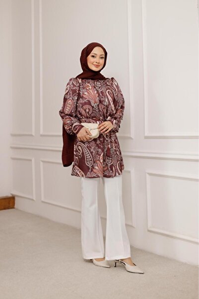 Ulugöl Tekstil Шаль з візерунком Софія Сорочка