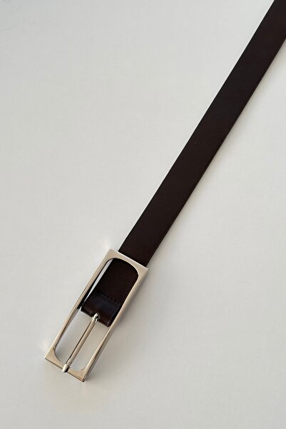 keisy Silvana Gümüş cu cataramă Femei curea (Maro amar)