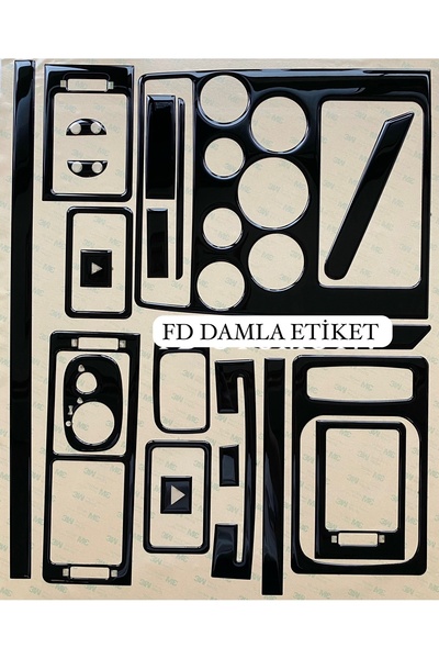 FD Damla Etiket Ford Connect 2002 - 2006 Torpedo، Console، Trim، مجموعة طلاء ...