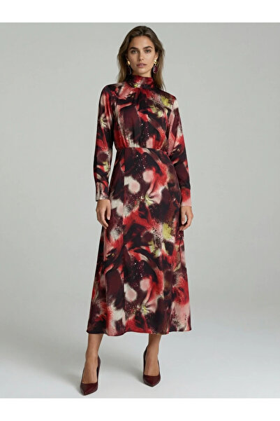 Ejolie Izabela long elegant multicolor dress with Printed