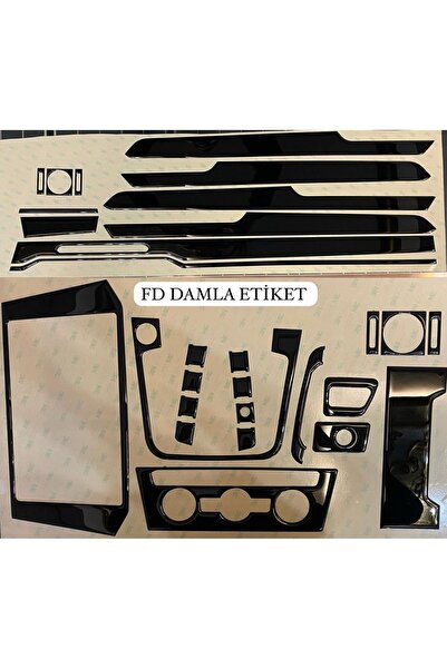 FD Damla Etiket فولكس فاجن باسات B8، طقم تزيين لوحة القيادة والكونسول، طلاء أ...