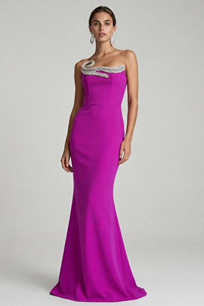 Ejolie Martina fuchsia mermaid long dress
