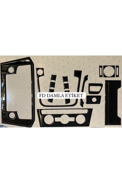 FD Damla Etiket فولكس فاجن باسات B8، طقم تزيين لوحة القيادة والكونسول، طلاء أ...