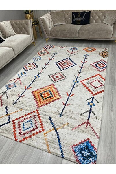 LİMAY Rug Cover - Elastic - Without Sponge - Washable - Velvet Fabric - Livin...