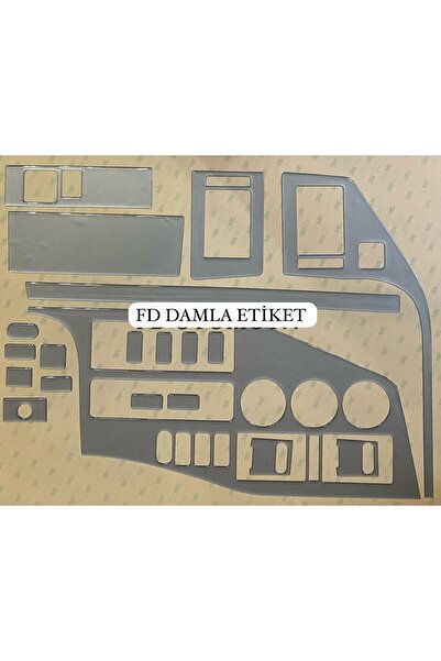 FD Damla Etiket فولكس فاجن وولت إل تي 35، طقم تزيين لوحة القيادة والكونسول وا...